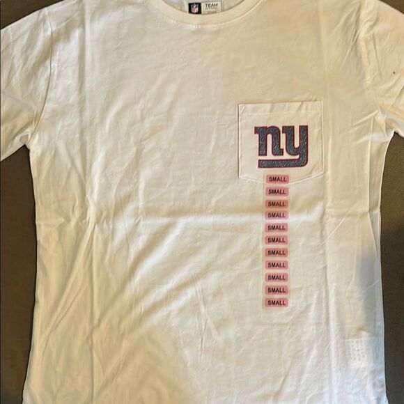 NFL White Blue Short Sleeve Graphic T-Shirt - Picture 1 of 3